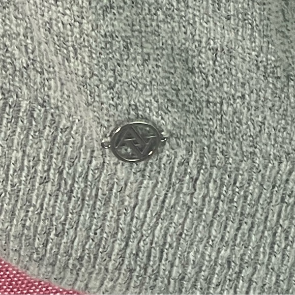 🆕 Adrienne Vittadini gray fall sweater ruffle womens size Large office preppy - Picture 11 of 12